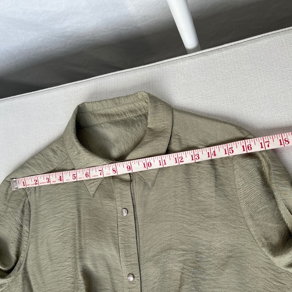 Zara Khaki Long Sleeve Dress - Picture 10 of 14